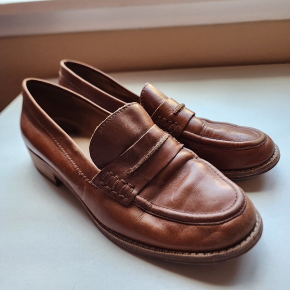 Madewell Shoes - Madewell The Elinor Brown Leather Loafers